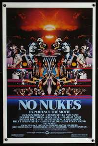 t357 NO NUKES one-sheet movie poster '80 Jackson Browne, rock & roll!
