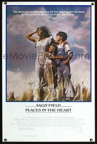 t381 PLACES IN THE HEART one-sheet movie poster '84 Sally Field, Ed Harris