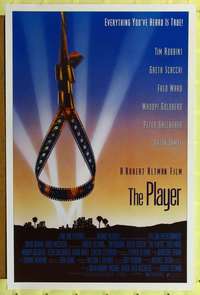 t385 PLAYER one-sheet movie poster '92 Robert Altman, Tim Robbins
