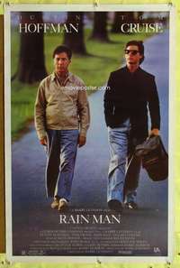 t406 RAIN MAN one-sheet movie poster '88 Tom Cruise, Dustin Hoffman