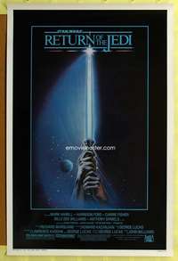 t416 RETURN OF THE JEDI one-sheet movie poster '83 George Lucas classic!