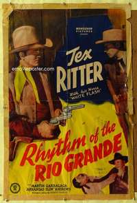 t423 RHYTHM OF THE RIO GRANDE 1sh R40s Tex Ritter