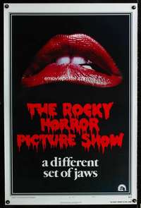 t433 ROCKY HORROR PICTURE SHOW style A one-sheet movie poster '75 sexy lips!