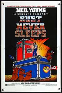 t439 RUST NEVER SLEEPS one-sheet movie poster '79 great David Weisman art!