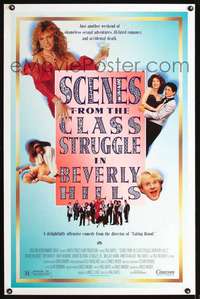 t447 SCENES FROM THE CLASS STRUGGLE IN BEVERLY HILLS one-sheet movie poster '89