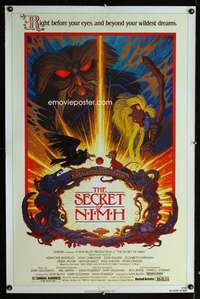 t449 SECRET OF NIMH one-sheet movie poster '82 Don Bluth, Hildebrandt art!