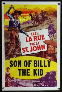 t467 LASH LA RUE '50s Al 'Fuzzy' St. John, Son of Billy The Kid!