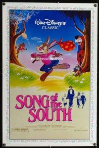 t468 SONG OF THE SOUTH one-sheet movie poster R86 Walt Disney, Uncle Remus