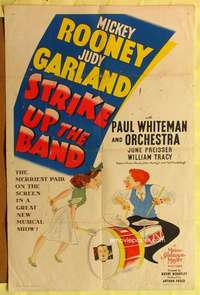 t488 STRIKE UP THE BAND style C one-sheet movie poster '40 Hirschfeld art!