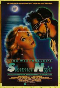 t489 SUMMER NIGHT one-sheet movie poster '86 Lina Wertmuller, Melato
