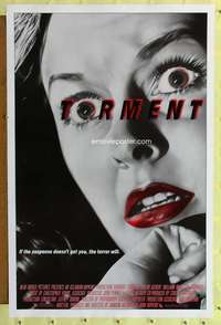 t513 TORMENT one-sheet movie poster '86 the terror will get you!
