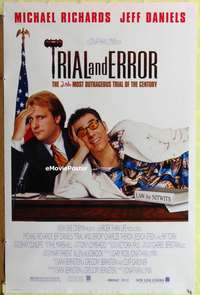 t516 TRIAL & ERROR DS one-sheet movie poster '97 Kramer, Jeff Daniels
