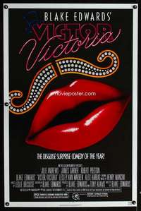 t527 VICTOR VICTORIA one-sheet movie poster '82 Julie Andrews, Edwards