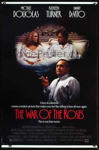 t537 WAR OF THE ROSES one-sheet movie poster '89 DeVito, Douglas, Turner