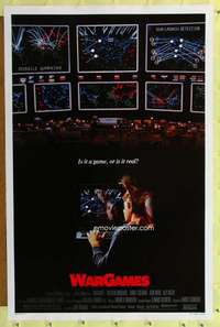 t538 WARGAMES one-sheet movie poster '83 Matthew Broderick, sci-fi!