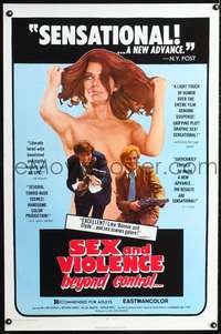 t542 WHAT A WAY TO DIE one-sheet movie poster R71 Sex and Violence!