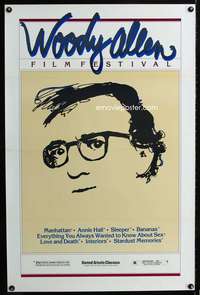 t558 WOODY ALLEN FILM FESTIVAL one-sheet movie poster '81 his eight best!