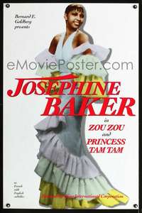 t565 ZOUZOU/PRINCESS TAM TAM one-sheet movie poster '90s Josephine Baker