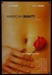 v027 AMERICAN BEAUTY DS one-sheet movie poster '99 Academy Award winner!
