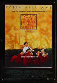 v099 DEAD POETS SOCIETY DS one-sheet movie poster '89 teacher Robin Williams