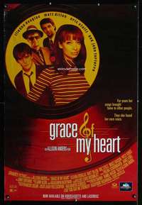v149 GRACE OF MY HEART video one-sheet movie poster '96 Matt Dillon, Douglas