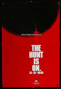 v165 HUNT FOR RED OCTOBER teaser one-sheet movie poster '90 Sean Connery