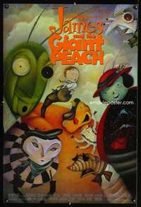 v182 JAMES & THE GIANT PEACH DS one-sheet movie poster '96 entire cast!