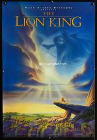 v196 LION KING DS Mufasa one-sheet movie poster '94 classic Disney cartoon!