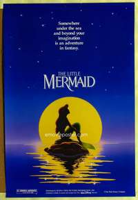v200 LITTLE MERMAID DS teaser one-sheet movie poster '89 Disney, cool!