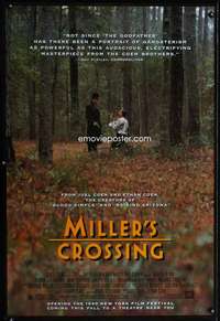 v231 MILLER'S CROSSING film festival advance one-sheet movie poster '89