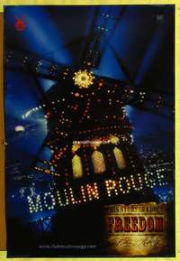 v238 MOULIN ROUGE DS int'l C teaser one-sheet movie poster '01 windmill!