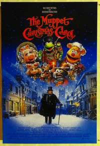 v243 MUPPET CHRISTMAS CAROL DS one-sheet movie poster '92 Jim Henson, Oz