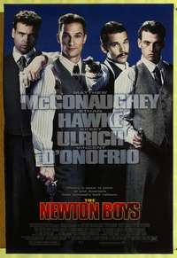 v248 NEWTON BOYS one-sheet movie poster '98 Richard Linklater, McConaughey