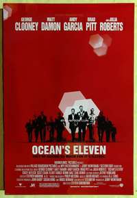 v256 OCEAN'S 11 DS one-sheet movie poster '01 Soderbergh, George Clooney