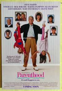 v260 PARENTHOOD DS advance one-sheet movie poster '89 Steve Martin, Moranis