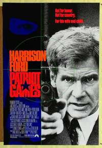 v261 PATRIOT GAMES one-sheet movie poster '92 Harrison Ford, Tom Clancy