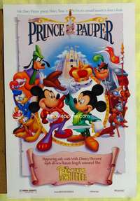 v291 RESCUERS DOWN UNDER/PRINCE & THE PAUPER DS one-sheet movie poster '90