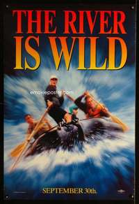 v296 RIVER WILD DS teaser one-sheet movie poster '94 white water rafting!