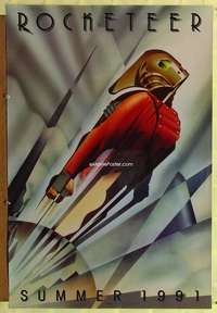 v300 ROCKETEER SS dated teaser one-sheet movie poster '91 Connelly, Campbell