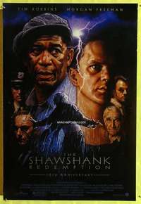 v314 SHAWSHANK REDEMPTION DS one-sheet movie poster R2004 Drew Struzan art!