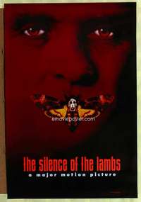 v321 SILENCE OF THE LAMBS DS style B teaser one-sheet movie poster '90