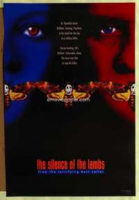 v323 SILENCE OF THE LAMBS teaser style C one-sheet movie poster '90 cool!