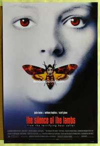 v322 SILENCE OF THE LAMBS style D one-sheet movie poster '90 Jodie Foster