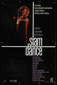 v327 SLAMDANCE video one-sheet movie poster '87 sleazy sexy Virginia Madsen!