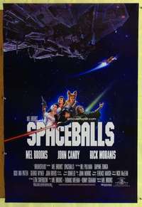 v332 SPACEBALLS one-sheet movie poster '87 Mel Brooks, John Candy, Pullman