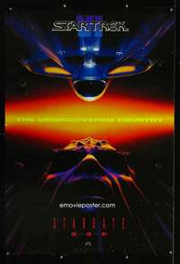 v338 STAR TREK VI teaser one-sheet movie poster '91 William Shatner, Nimoy
