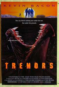 v371 TREMORS DS one-sheet movie poster '90 Kevin Bacon, Fred Ward, sci-fi!
