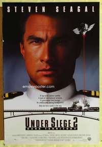v377 UNDER SIEGE 2 DS one-sheet movie poster '95 tough guy Steven Seagal!