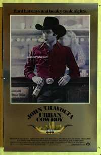 v006 URBAN COWBOY foil one-sheet movie poster '80 John Travolta, cool!
