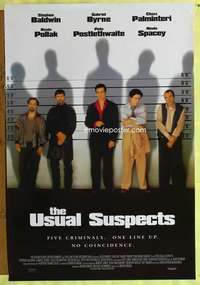 v382 USUAL SUSPECTS English 1sh movie poster '95 Spacey, rare watch style!